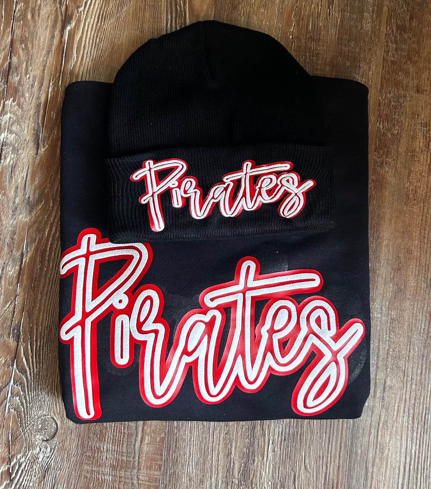 Pirates Puff Vinyl Sweatshirt & Beanie