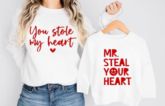 Mama & Me Valentine’s Sweatshirts