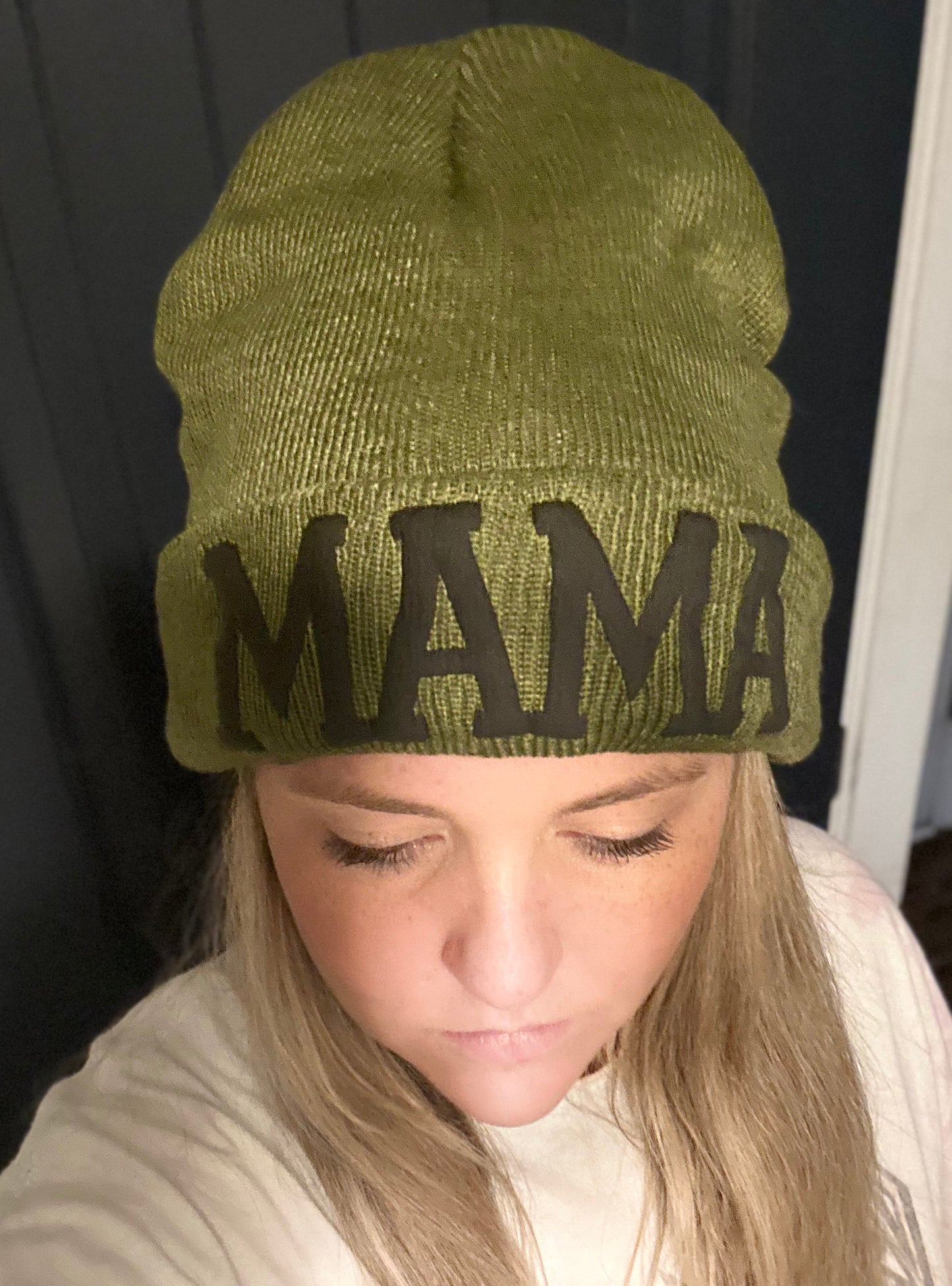 Mama Puff Vinyl Beanie