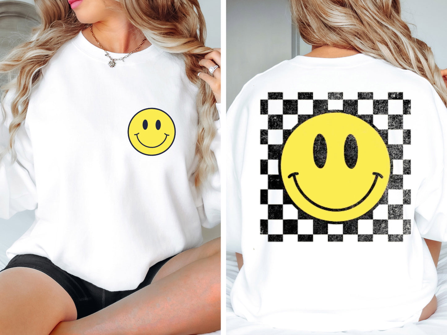 Retro Smiley Face Sweatshirt