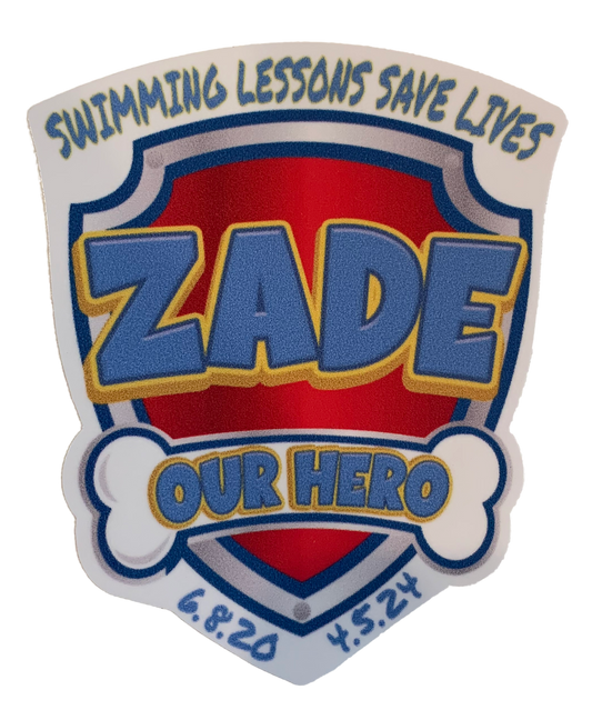 Zade our Hero Car Decal/Sticker