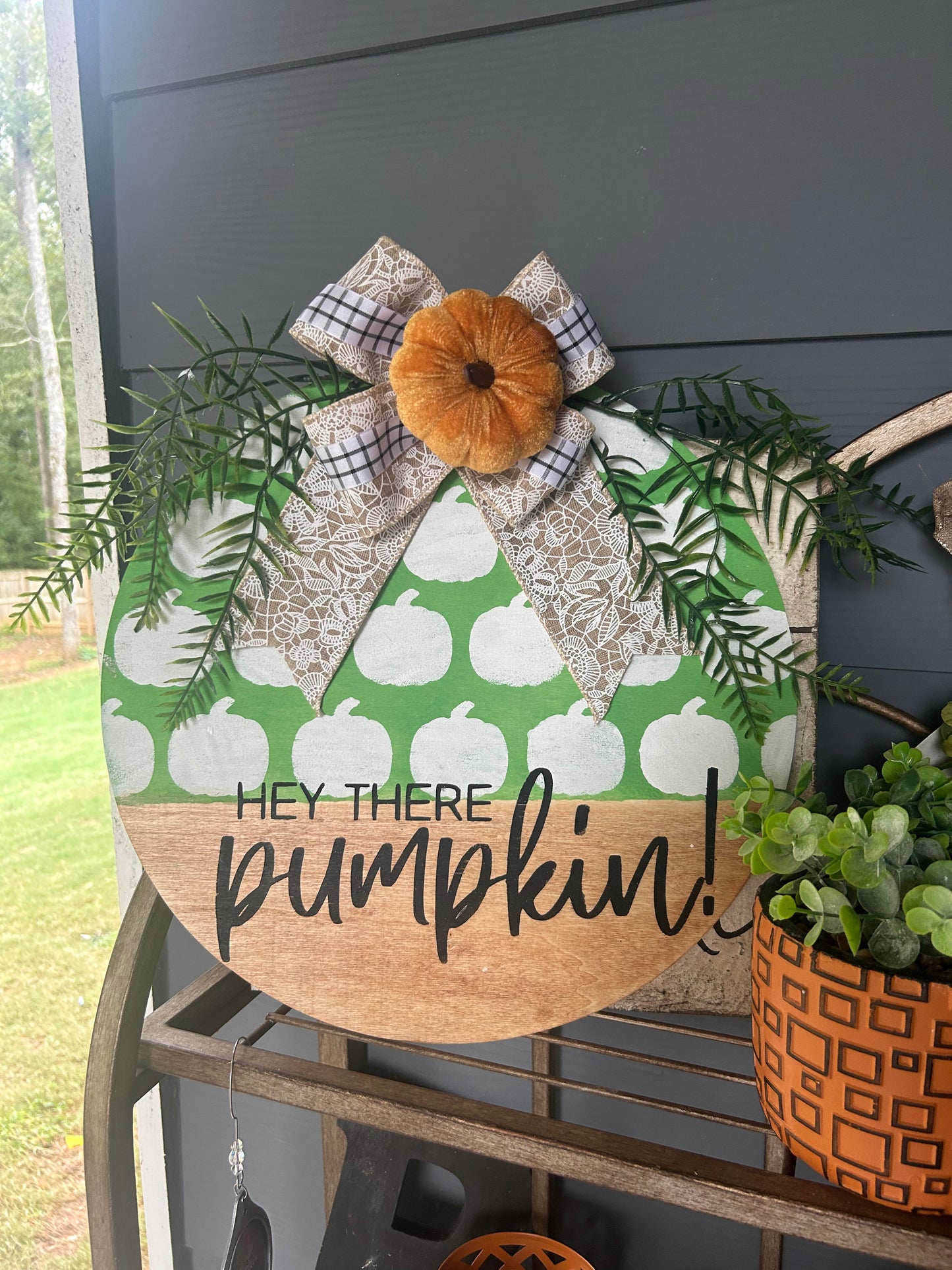 Hey There Pumpkin Door Hanger